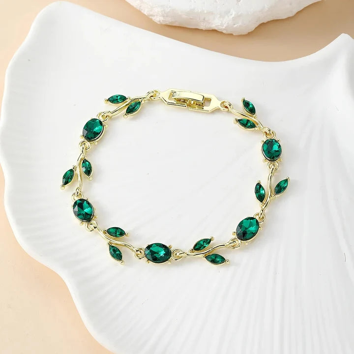 18K Gold Plated Stainless steel Anti Tarnish & Waterproof Tulip Flower Bracelet
