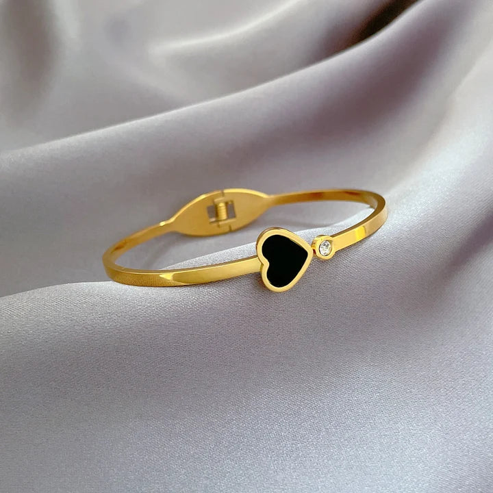 18K Gold Plated Love Heart Charm Designer Bracelets