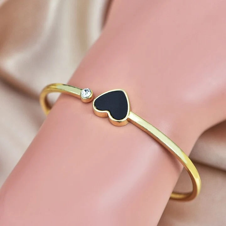18K Gold Plated Love Heart Charm Designer Bracelets