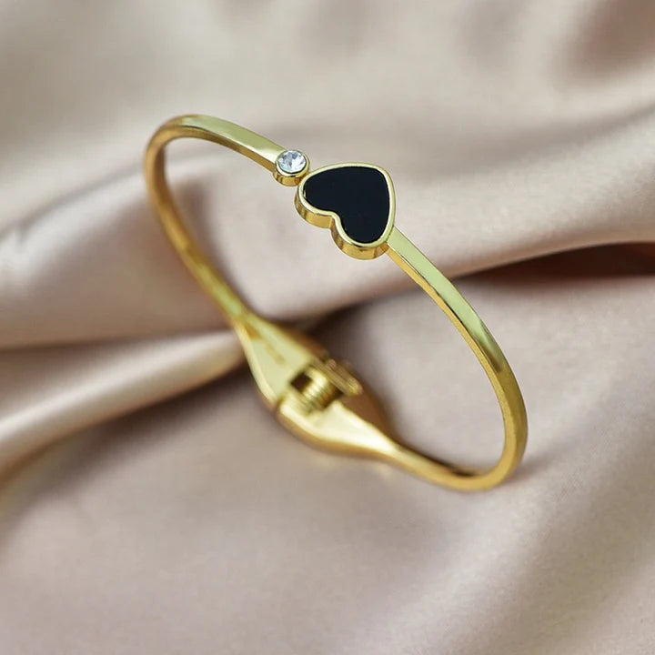 18K Gold Plated Love Heart Charm Designer Bracelets